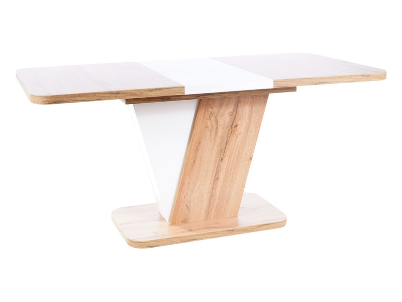 Designerski stół rozkładany prostokątny na jednej nodze
