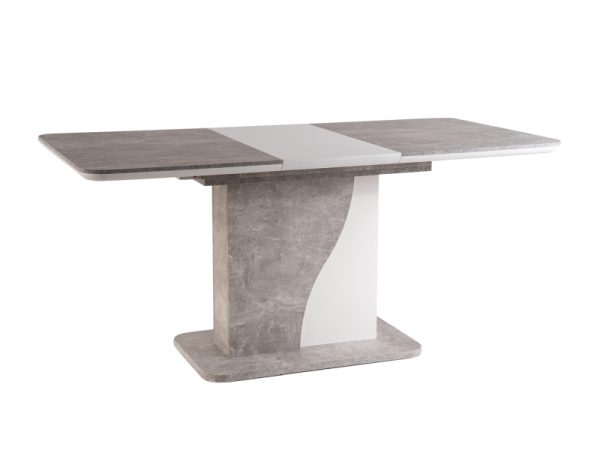 Stół betonowy rozkładany prostokątny na jednej nodze