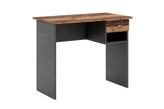 Tanie małe biurko 90 cm w stylu rustykalnym