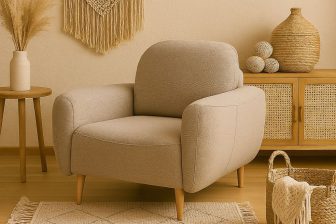 Miękki fotel boho