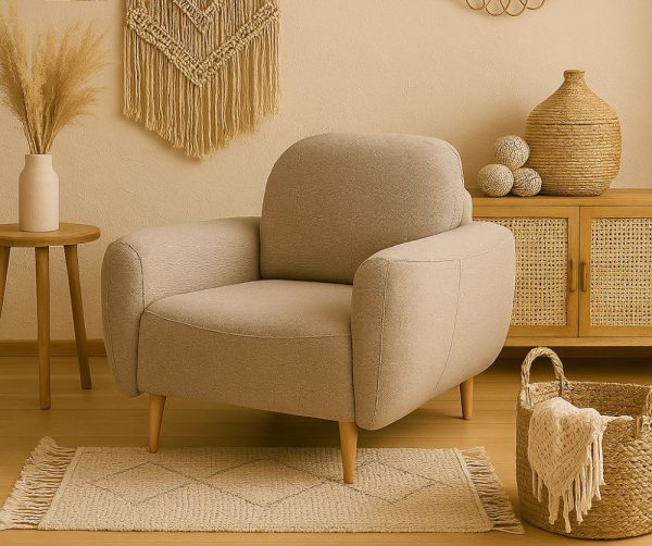 Miękki fotel boho