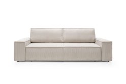 Wygodna sofa rozkładana do salonu z szerokimi bokami BIANCO 1