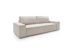 Wygodna sofa rozkładana do salonu z szerokimi bokami BIANCO 2