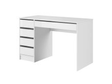 Białe biurko połysk szuflady ALEX 1