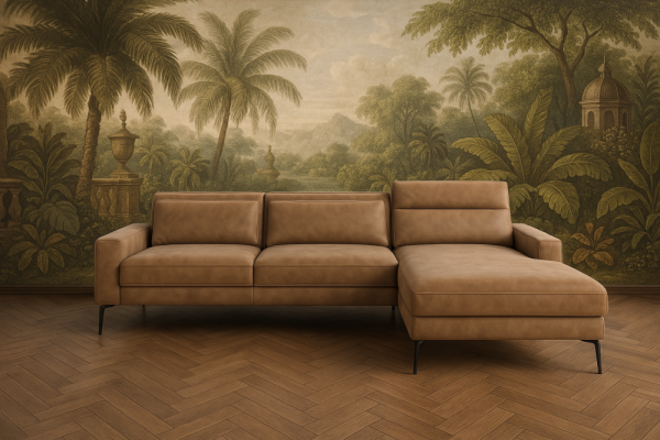 Narożnik z funkcją spania w stylu loft