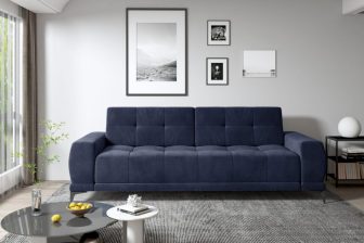 Granatowa sofa