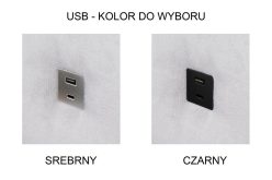 Narożnik z funkcją spania z gniazdem USB DOLCE 3 20