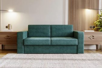 Sofa z funkcją spania ze stelażem włoskim 145 x 195