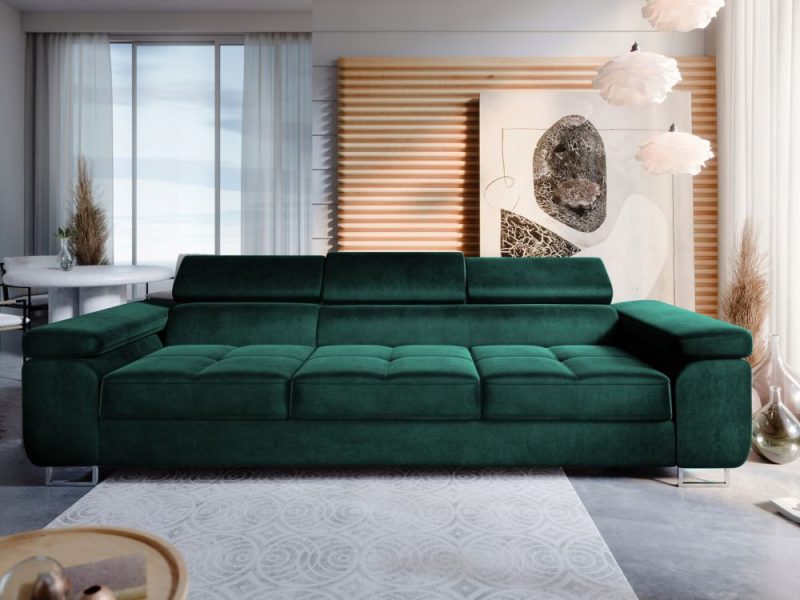 Czarna sofa