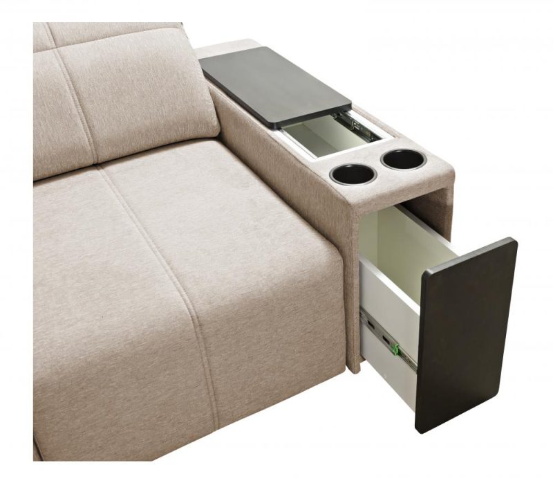 Sofa narożna z cup holder