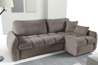 Obła kanapa narożna z dwoma schowkami z funkcją spania HESTIA 72 Obła kanapa narożna z dwoma schowkami z funkcją spania codziennego