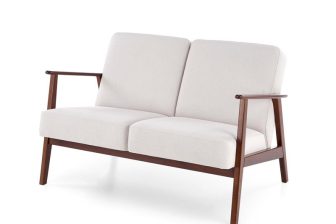 Jasnobeżowa sofa 2 osobowa