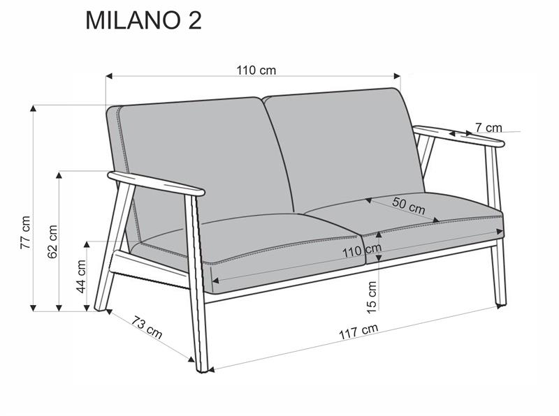 Sofa MILANO 2 beżowy 4