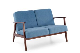 2 osobowa sofa neibieska retro