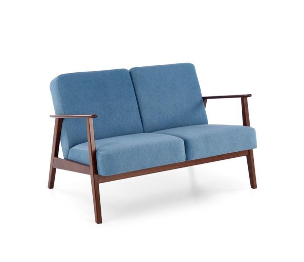 2 osobowa sofa neibieska retro