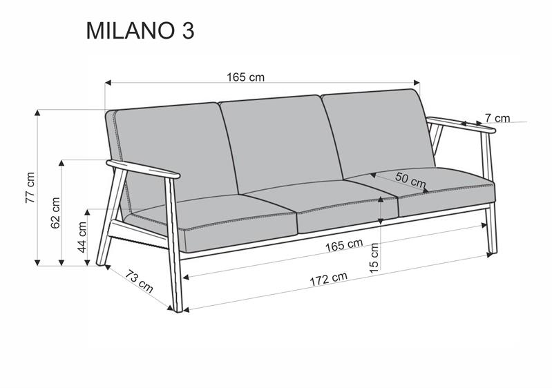 Sofa MILANO 3 beż 3