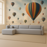 Szara sofa narożna z materacem do spania