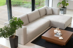 Sofa rogowa z wielkim materacem do spania LEGEND 5 Kanapa narożna z materacem do spania