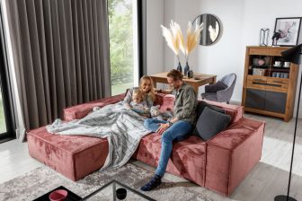 Sofa z leżanką
