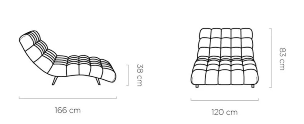 Szezlong dwuosobowy DAFNE 120 1