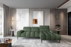 Sofa narożnikowa z elektrycznie sterowanym siedziskiem
