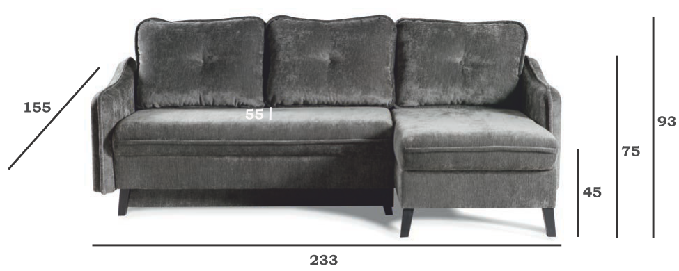 Narożnik z podwójnym schowkiem do wypoczynku i spania SAMBOR 5 Narożnik z podwójnym schowkiem do wypoczynku i spania SAMBOR 3