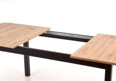 Stół z rozkładanym blatem dąb artisan - czarny 160-228 cm FLORIAN 3