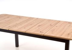 Stół z rozkładanym blatem dąb artisan - czarny 160-228 cm FLORIAN 2