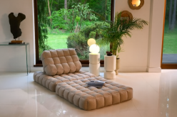 Designerski fotel rozkładany do spania BAGGY 3 Fotel materac do spania codziennego na podłodze