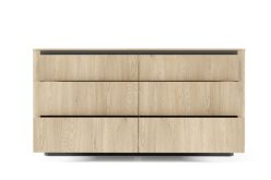 Duża komoda 6 szuflad dąb cremona 163 cm TRENDY 1