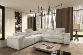 Beżowa kanapa rogowa klasy premium