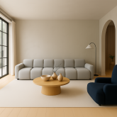 Ogromna sofa modułowa szara