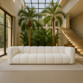 Jasna sofa nierozkładana 3 osobowa premium