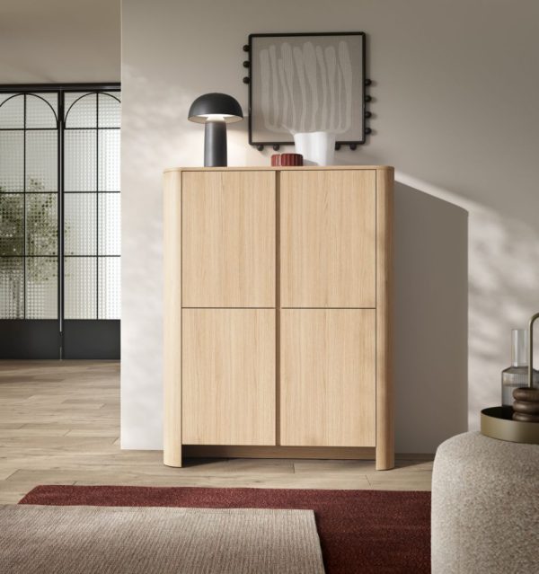 Dąb vicenza obła komoda 103 cm