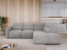 Elektryczny geometryczny narożnik z funkcją spania MELLORA 2 5 Elektrycznie rozkładana sofa rogowa premium