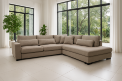 Nowoczesna sofa rogowa do salonu z funkcją spania codziennego