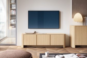 Obła szafka RTV dąb vicenza 168 cm BALO 1