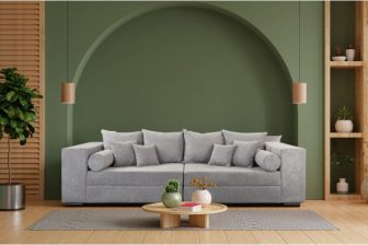 Sofa do salonu 5 osobowa z poduchami