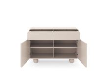 Mała komoda kaszmir na okrągłych nogach 108 cm SILVIA 3