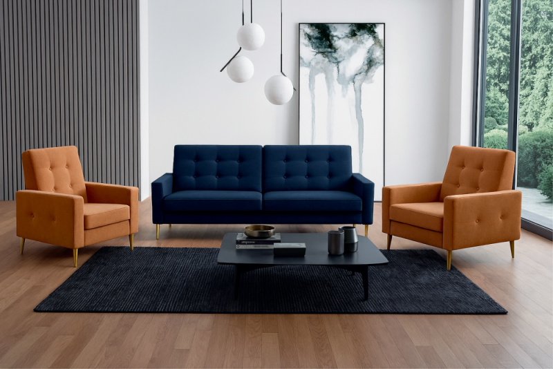 Czy fotele i kanapa muszą być w tym samym kolorze? 💺🛋️ 48 Czy fotele muszą pasować do kanapy