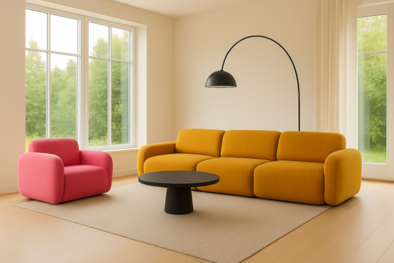 Czy fotele i kanapa muszą być w tym samym kolorze? 💺🛋️ 46 Jak zestawić różne kolory mebli