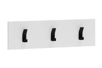 Mały biały wieszak do przedpokoju 50 cm
