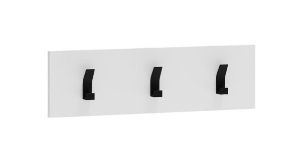 Mały biały wieszak do przedpokoju 50 cm