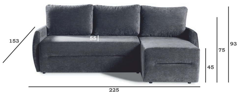 Uniwersalna rogówka z chudymi bokami z funkcją spania TANGO 3