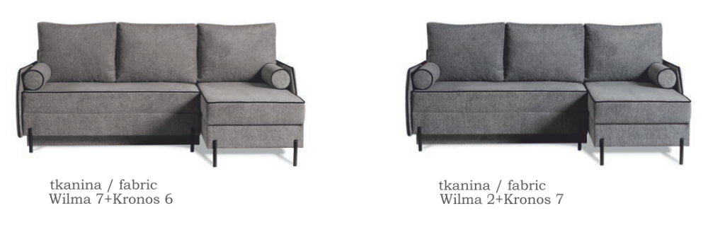 Wąski narożnik z boczkami z funkcją spania CLICK 1