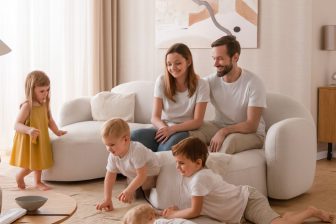 Jak nie dużym kosztem urządzić mieszkanie dla dużej rodziny