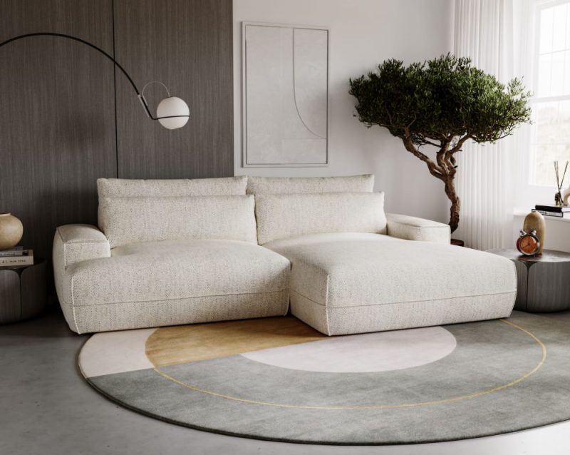 Jak zaplanować tanie meblowanie, żeby stworzyć przytulne i funkcjonalne wnętrze? 46 Tanie meblowanie z narożnikiem z funkcją spania