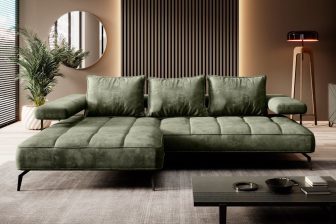 Awangardowa kanapa rogowa elektryczna do salonu