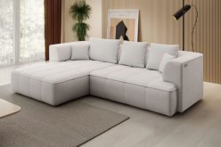 Inteligentna sofa narożna z elektrycznie wysuwanym siedziskiem
