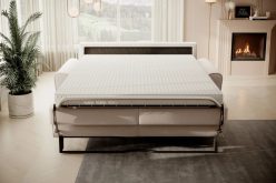 Kanapa włoska z funkcją spania 160x190 SIENA 3 4 Sofa z włoskim stelażem i materacem 160x190
